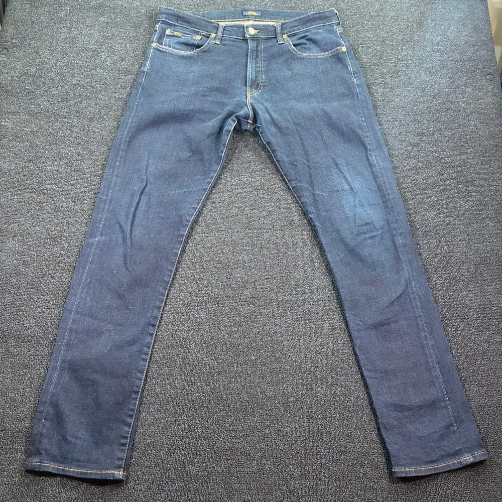 Polo Ralph Lauren Sullivan Slim Jeans Mens 34x34 Dark Wash Indigo Denim Stretch